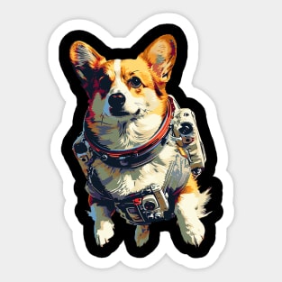 space corgi Sticker